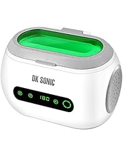 DK SONIC Pulitore ad Ultrasuoni Digitale Serbatoio in Acciaio Inox con Cestello Temporizzato per Pulizia Gioielli Occhiali Protesi Braccialetti Iniettori Anelli Collane Orologi Rasoi Orecchini