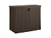 Suncast Elements Outdoor Wide Cabinet - 40" Wide Resin Constructed Patio Furniture Ideal for Decks and Balconies - Contemporary Wicker Design for Outdoor Storage with 97 Gallon Capacity - Brown primary