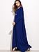 MakeMeChic Women's Long Sleeve Casual Loose Pocket Maxi Long Party Dress Blue L