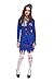 Women’s Zombie Stewardess Costume Bloody Flight Attendant Uniform Halloween Outfit (Medium)