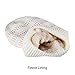 OMECHY Slouchy Beanie Hats Unisex Daily Knit Skull Cap Winter Warm Fleece Soft Baggy Hat Ski Cap, White