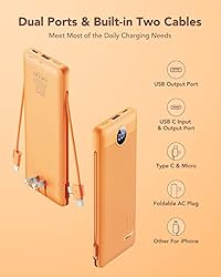 VRURC Portable Charger 10000mAh, Power Bank