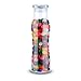 Libbey Glass 22 Oz. Hydration Decanter Carafe Bottle w/ Lid - Swerve Cylinder