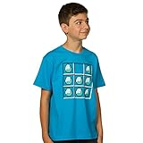 Minecraft Big Boys' Diamond Crafting T-Shirt (Turquoise, Medium)