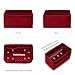 ZTUJO Felt Purse Organizer, Multi Pocket Bag in Bag Organizer For Tote & Handbag Shaper, Speedy 30, Speedy 35 and Speedy 40, Large, Red