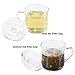 Coobey 300 Pieces Tea Filter Bags Disposable Drawstring Tea Filter Bags for Loose Leaf Tea or Flower Fruit Teas (White Color, Mixed Sizes)