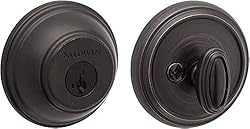 Baldwin Round, Single Cylinder Front Door Deadbolt