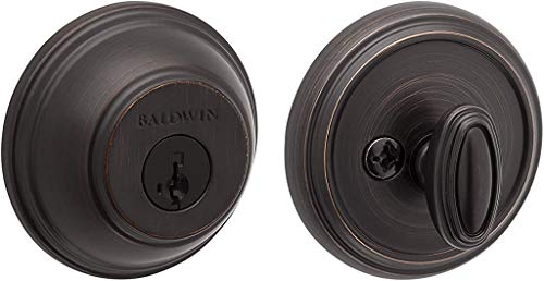 Baldwin Round, Single Cylinder Front Door Deadbolt