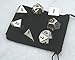 Set of 7 Polyhedral Metal Dice with Bag (16mm, Silver Color)