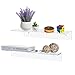 MyGift 17 Inch Clear Acrylic Floating Shelves for Wall Mounted Display Shelf, Set of 2