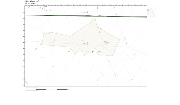 Mesa zip codes map