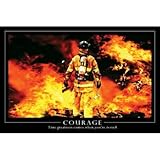Courage Motivational Poster 36 x 24in