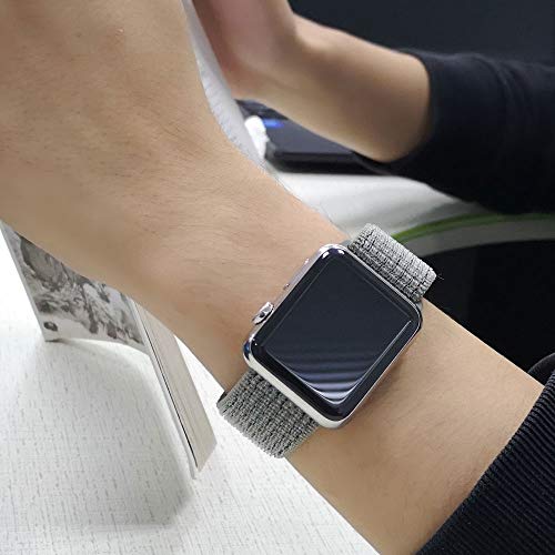 image for NUKELOLO Compatible for Apple Watch Band 38mm with Case, Sport Nylon L