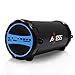 AXESS SPBT1031BL Portable Bluetooth Indoor/Outdoor 2.1 Hi-Fi Cylinder Loud Speaker with Built-In 3" Sub and SD Card, USB, AUX Inputs in Blue primary