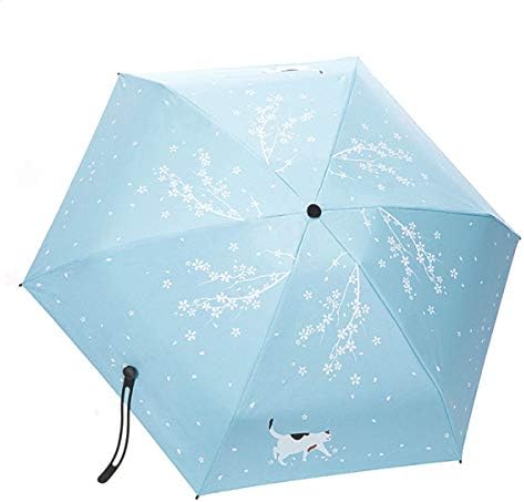 折りたたみ傘 日傘 完全遮光 紫外線遮蔽率99 レディース かわいいさくら ねこ柄模様 おしゃれ 超軽量 260g 小型 コンパクト Uvカット 携帯しやすい 晴雨兼用 防水 本日限定 プレゼント 収納ポーチ付き 撥水