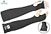 Cut & Heat Resistant Protective Arm Sleeves with Finger Openings - 18 inches by Zeeqon (Black)…