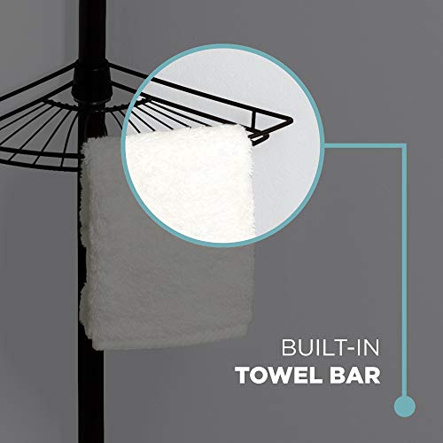 Zenna Home Shower Tension Pole Caddy, Oil Rubbed Bronze Pricepulse