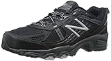 New Balance Men's MT410BS4 Trail Shoe, Black/Silver, 11 4E US