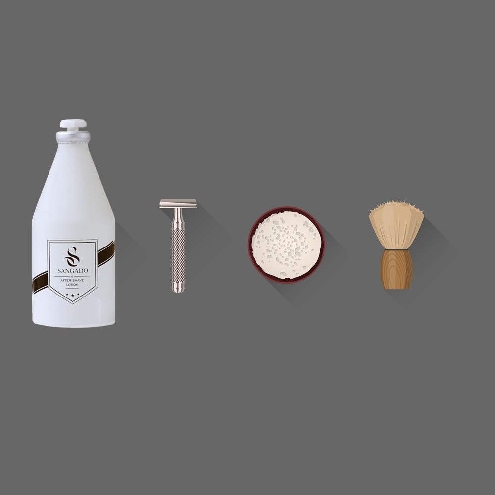 SANGADO Aftershave-Lotion für Männer , Feuchtigkeitsspendend, Erfrischend, Luxuriös, Waldiger, Aquatischer Duft, Feine Französische Essenzen, Langanhaltend, Modern, Energetisch, 100ml 6