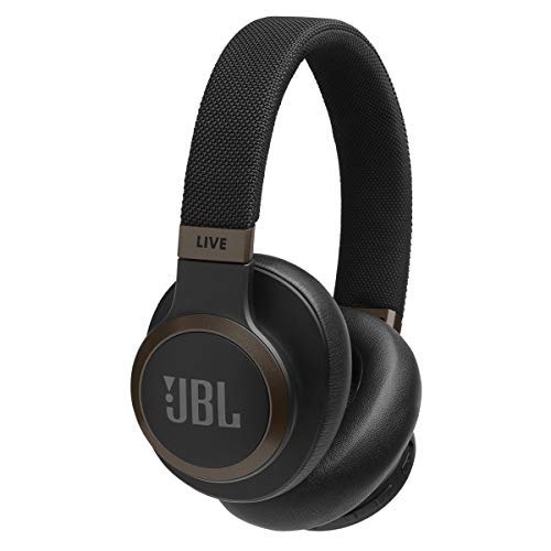 JBL Live 650BTNC Wireless Over-Ear Noise-Cancelling Headphones with Voice Control (Black)