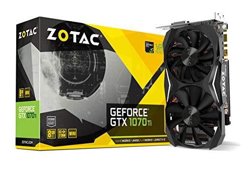 ZOTAC GeForce GTX 1070 Ti MINI 8GB GDDR5 256-bit Super Compact Gaming Graphics Card IceStorm Cooling, Metal Backplate, LED Lit ZT-P10710G-10P (Renewed)