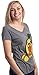 Ann Arbor T-shirt Co. Avogato | Funny Cute Avocado Cat Joke Arigato Graphic V-Neck T-Shirt for Women