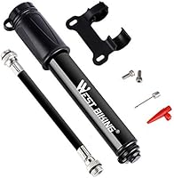 Bike Pump,Aluminum Alloy Portable Mini Bicycle Tire Pump,Super Fast Tyre Inflation Compatible with Universal Presta and...