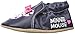 Robeez Kids' Disney Minnie Dots-K Crib Shoe, Minnie Girl-Navy, 12-18 Months M US Infant