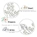 Unicra Bride Wedding Hair Pins Silver Pearl Leaf Bridal Hair Accessories Headpiece for Women and Girls (Pack of 2)