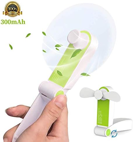 LEZII Mini Handheld Fan Portable Personal Fan Portable Pocket Fan Mini USB Rechargeable Lightweight Fan Adjustable Wind Speed Fan for Home Office Traveling Fishing Camping Hiking Backpacking Picnic