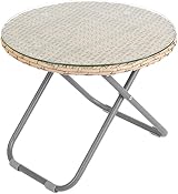 Dawsons Living Faux Rattan Bistro Set - Weather Resistant - Clay view 1
