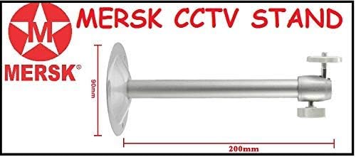 MERSK Wall Ceiling Aluminium Silver Security CCTV Camera,White 1 pc
