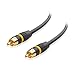 Cable Matters 2-Pack, Gold Plated Subwoofer RCA Audio Cable 6 Feet