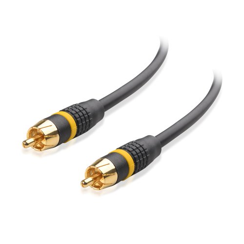 Cable Matters 2-Pack, Gold Plated Subwoofer RCA Audio Cable 6 Feet