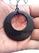 Shungite Pendant Double Circle. EMF Protection Stone. Genuine Shungite and Highest Quality Guarantee.
