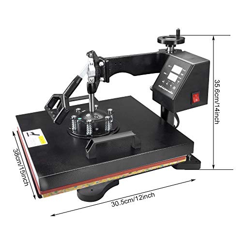  TUSY 15x15 inch Heat Press Machine, Slide Out Heat Press for t  Shirt Press (Swing Away) : Arts, Crafts & Sewing