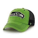 NFL Seattle Seahawks '47 Brand Taylor Closer Stretch Fit Hat, Lime, One Size Stretch