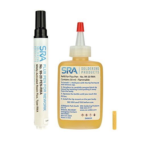 SRA Soldering Products RMA Rosin Flux Pen with 5 Refills