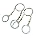 Bytiyar 2 packs Pocket Stainless Steel Wire Saw with Metal Finger Handle Ring for Emergency Surival Camping Tool Kits