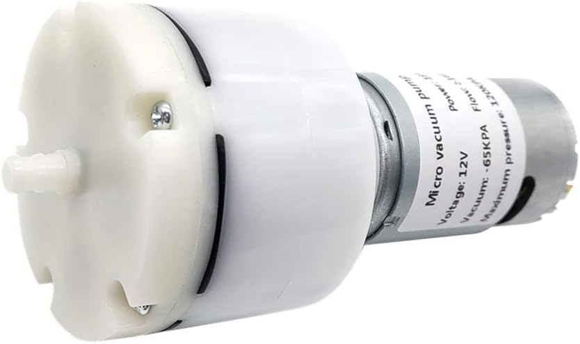 12V vacuum pump, miniature negative pressure pump diaphragm pump vacuum adsorption, 65KPA vacuum degree 16LPM flow: Home Improvement