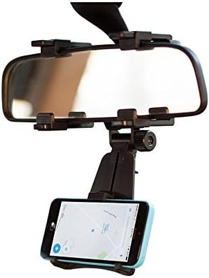 Hackneyed® Universal Mobile Car Rear View Mirror Mount Holder(Mobile Holder_Random Color)