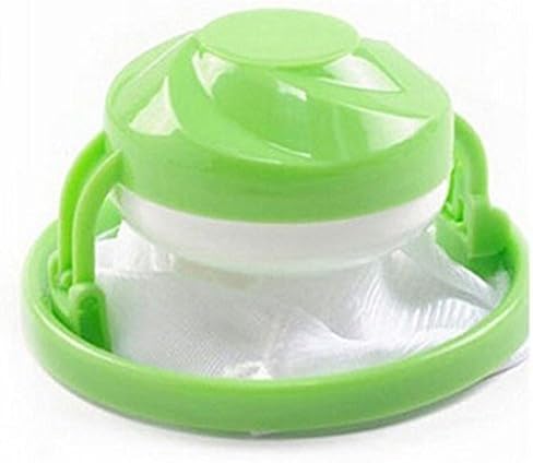 Washing Machine Filter Bag,Mesh Bag Hair Filter Net,Reusable Washing Machine Filter,Portable Hair Catcher Hair Removal Laundry Ball for Washing Machine Blue Pink (1pcs Green)
