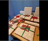 ADQUATOR Kraft White Snowflake Wrapping Paper Roll 15m x 43cm ECO view 6