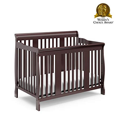 Storkcraft Tuscany 4in1 Convertible Crib, Espresso, Easily Converts