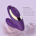 Clitoral Sucking Vibrator, G Spot Clit Dildo Vibrators Waterproof, Rechargeable Clitoris Stimulator with 10 Suction & Vibration Patterns Sex Toys for Women (Purple)thumb 3