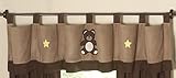 Chocolate Teddy Bear Window Valance by Sweet Jojo Designs