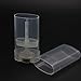 Goege 15 ML Clear Empty Plastic Oval Deodorant Containers Lip Balm Tubes for Lipstick, Crayon,chapstick,homemade Lip Balm,BPA Free (25 Pcs)