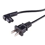 Vebos Power Cable Sonos One Black 118 inch/3 m Compatible with Sonos One Replacement for The origional Power Cable