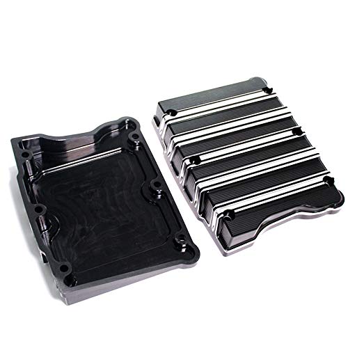 AQIMY Motorcycle 10-Gauge Rocker Box Top Covers CNC Aluminum Rocker Covers For Harley Twim Cam 1999-2017 Touring Dyna Softail Model