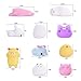 LEEHUR 3Pcs Jumbo Slow Rising Squishies Kawaii Unicorn Donut Moon Set Soft Squeeze Stress Anxiety Relief Novelty Sensory Toys Party Favors Kids